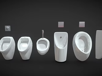 Modern Urinal Simple Urinal 3d model