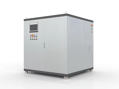 Mobile Commercial Kitchen Appliance With Control Panel And Display Screen 3d model