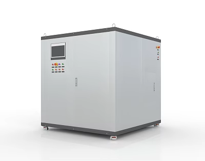 Mobile Commercial Kitchen Appliance With Control Panel And Display Screen 3d model