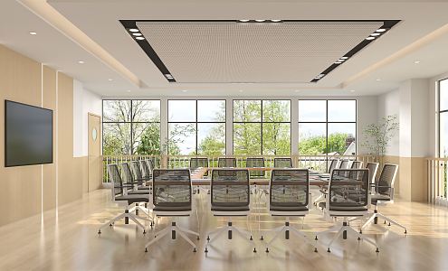 Modern Conference Room 3d model