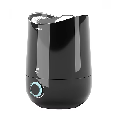 Smart Machine Humidifier With Black Design Transparent Panel And Control Knob 3d model