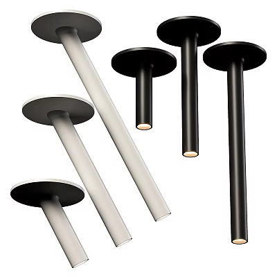 Modern Black And White Downlights And Spotlights With Sleek Design For Ceiling 3d model