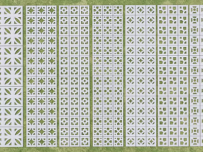 Garden Path Paving With Various Patterned Tiles For Outdoor Landscape Design 3d model