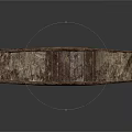Ancient Wooden Boat Historical Water Transport With Weathered Wood Structure