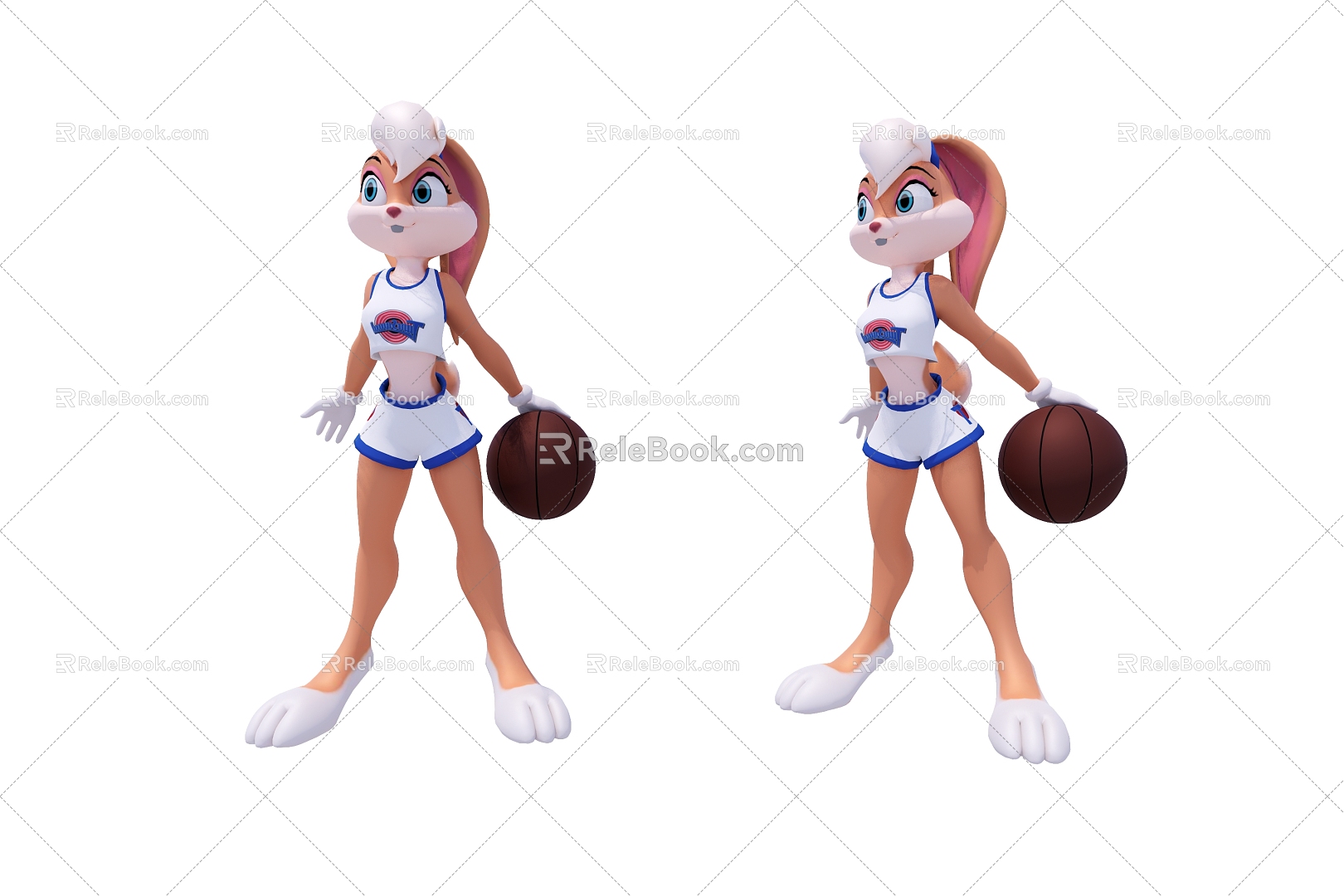 Modern game character squirrel 3d model