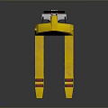 Yellow Manual Pallet Truck with Ergonomic Handle and Steel Forks for Warehouse Use