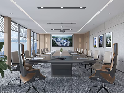 Modern Meeting Room Small Meeting Room 3d model