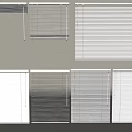 Window Blinds in Various Styles for Home Interior Decoration 3d model