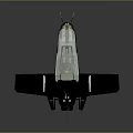 Silver Futuristic Aircraft Model With Blue Red Accents And Cockpit Wings Design