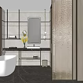 Modern Hotel Guest Room Interior With King Bed Nightstands And Blue Carpet