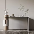 Modern End View Table Entrance Cabinet 3d model