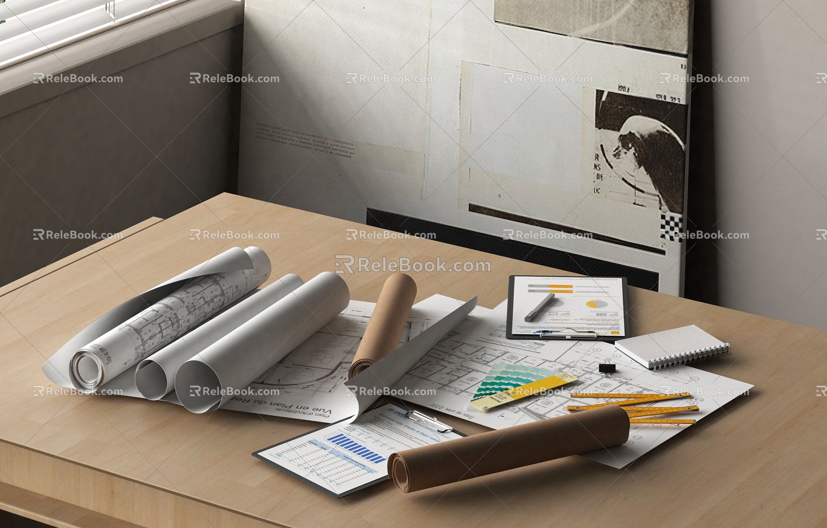 Interior Designer Office Tools 3d model