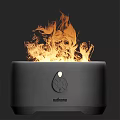 Modern Lifease Electric Flame Device With Knob Control And Realistic Fire Effect 3d model