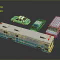 Hyvo Police Emergency Vehicle Models Including Police Car Ambulance And Small Car In Blue White Colors