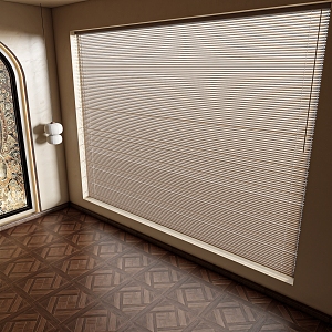 Vintage venetian blinds bedroom blinds 3d model