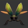 Modern beetle, firefly, beetle, scarab 3d model