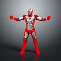 Red And Silver Iron Man Armor With Mechanical Details And Outstretched Arms