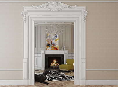 Fireplace 3d model