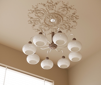 French chandelier 3d model