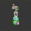 Industrial Metal Control Valve With Top Mounted Pressure Gauge And Spherical Body