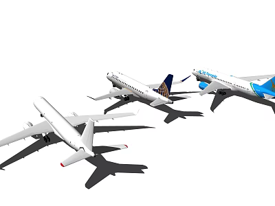 modern airliner 3d model modern airliner 3d model