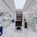 Modern Hair And Beauty Salon Interior With Styling Stations Product Displays And Comfortable Chairs