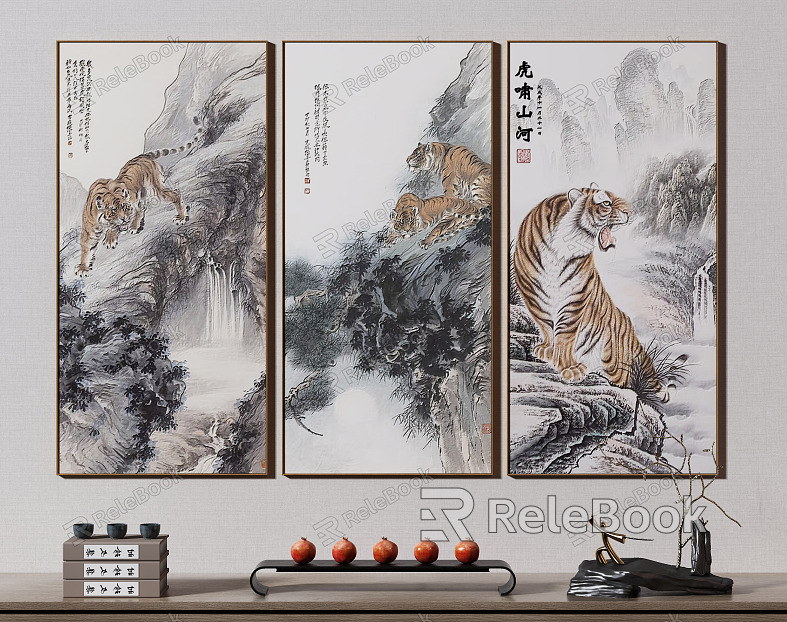 New Chinese Animal Painting Decorative Painting model