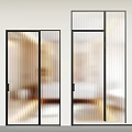 Modern Interior Doors With Glass Panels And Various Panel Designs 3d model