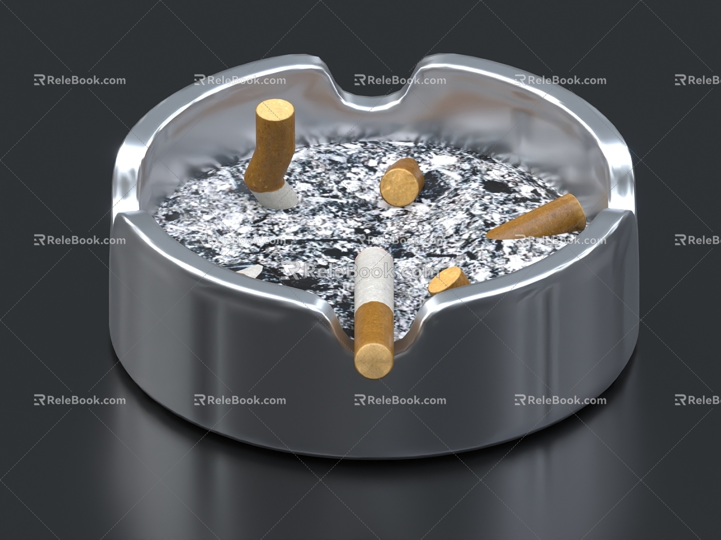 Ashtray Cashend Ornaments model