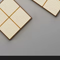 Square Wooden Frame Ceiling Light with White Lampshade Modern Minimalist Design for Home Interior Lighting