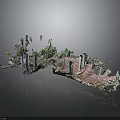 Wood And Stone Artistic Decorative Sculpture With Natural Texture And Handcrafted Details
