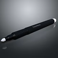 Black Surface Pen With White Tips And Ergonomic Grip For Daily Use 3d model