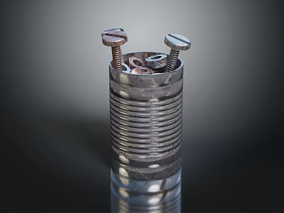 Durable Metal Hardware Tools Container with Screws Nuts for Workshop Storage 3d model