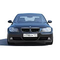 Black BMW Sedan Featuring Sleek Body Stylish Wheels And Front Design