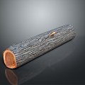 Round Wood Stakes Wood Section Wood Wood Wood Wood Stick Wood Block Bark Sump Dead Wood 3d model