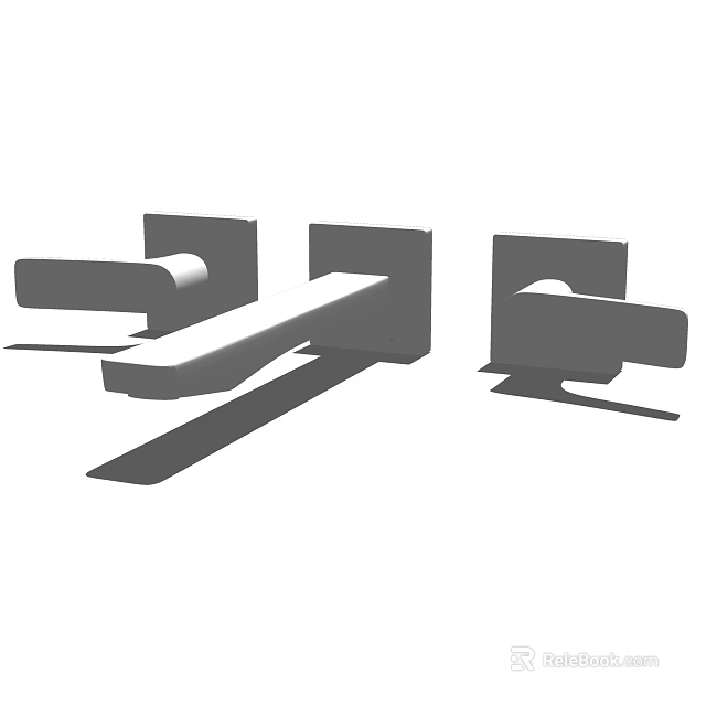 Modern Faucet Design With Sleek Structure And Multiple Angles 3d model 