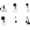 Modern Contemporary Wall Lamps With Glass Shades Metal Accents And Various Designs