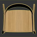 Minimalist Light Wooden Chair With Armrest Design And Simple Natural Style
