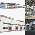 Modern Industrial Factory Building With Steel Structure High Ceiling And Spacious Interior