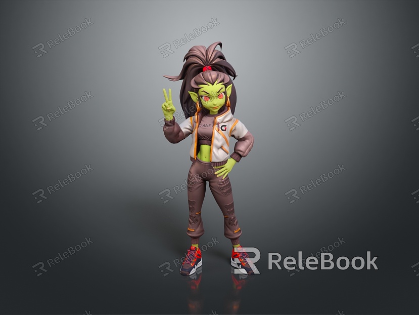 Goblin Female Orc Monster Anime Monster Anime Character Small Monster Small Monster Small Monster model