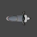 Modern White and Gray Electric Scooter with Comfortable Gray Seat Black Mirrors and Sleek Design