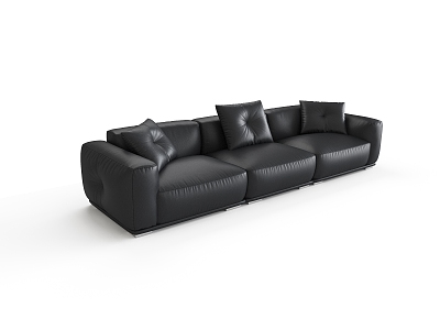 Leather Sofa 3d model