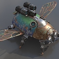 Sci-fi Flying Insect Sci-fi Bug Machine Beetle High-tech Flying Insect Machine Flying Insect Low Face Number Low Model Simple Model Game Sub-era Movie and TV Level Super Realistic 3d model