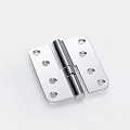 Stainless Steel Hinge With Shiny Finish And Multiple Mounting Holes For Furniture Hardware