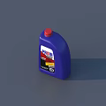 APRON Brand Dishwashing Liquid In Blue Plastic Bottle With Red Cap And Label