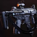 modern submachine gun 3d model