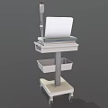 Advanced Medical Patient Monitor with Digital Screen and Mobile Cart for Clinical Monitoring Use