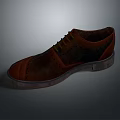 Brown Leather Men's Dress Shoes With Classic Laces And Polished Finish