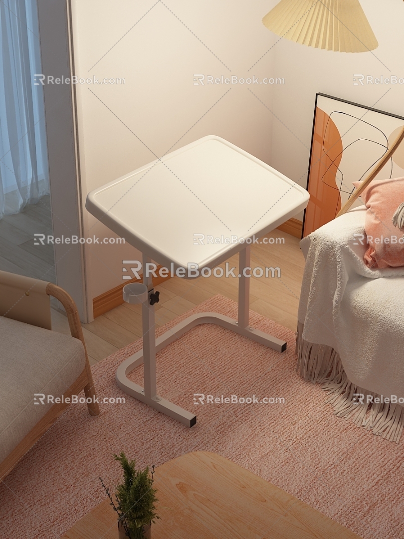 Internet Red Night View Living Room Mobile Side Table 3d model