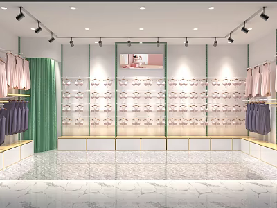 Modern underwear shop 3d model Modern underwear shop 3d model